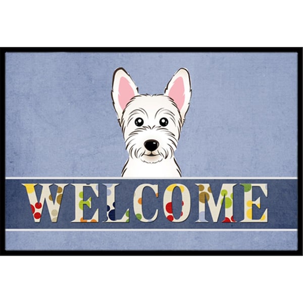 Carolines Treasures Westie Welcome Indoor and Outdoor Mat- 24 x 36 in. BB1412JMAT - main
